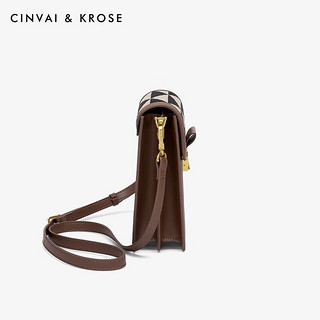 CinvaiKrose包包女包手机包女士包包2024迷你斜挎包夏季单肩小挎包 棕色