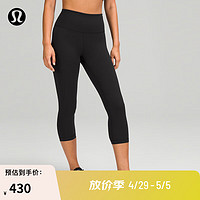 lululemon 丨Wunder Train 女士运动高腰中长紧身裤 20" LW6BS6A 黑色 XS