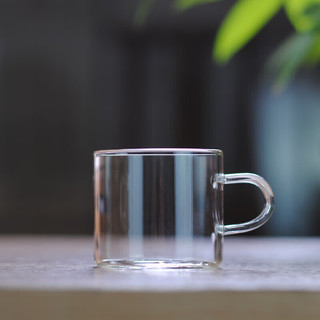 heisou 功夫小茶杯耐热玻璃茶具杯子两只装品茗杯130ML KC392 130ml品茗杯（2只）