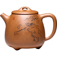 和泥有缘宜兴紫砂壶纯全手工原矿段泥 高石瓢壶泡茶壶茶具套装