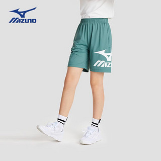 美津浓（MIZUNO）儿童短裤运动裤子男童2024年夏季舒适户外裤 绿色 165cm