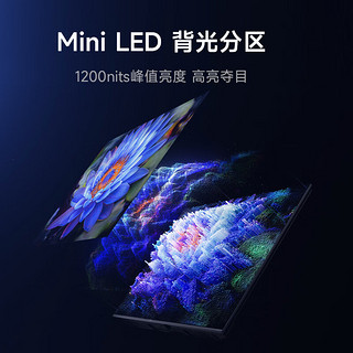 小米电视 S 55 Mini LED 55英寸 308分区 1200nits 4GB+64GB 【服务套装-送装一体含挂架】平板电视机