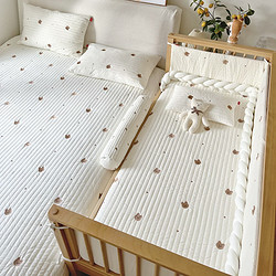 温欧 婴儿床床笠宝宝床单新生儿床上用品纯棉a类儿童拼接床床罩垫定制