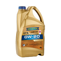 Ravenol EFS 0W-20 SN+ C5 国六 Ravenol拉锋 USVO酯类机油 4升超金装