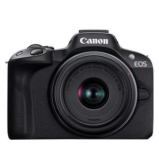 R50+RF-S18-45mm 旅行家用vlog视频 微单数码相机 黑色