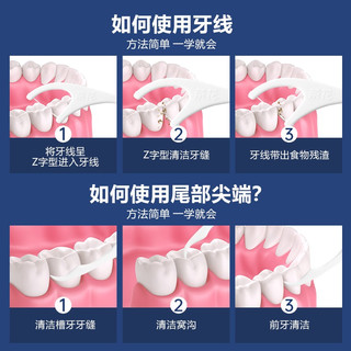  CHAHUA/茶花 独立包装 牙线棒  50只