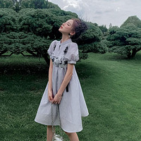 JK&JS 新中式改良旗袍连衣裙女夏季气质高端中国风女装国风裙子