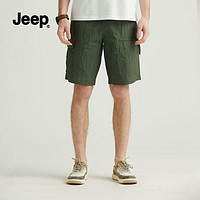百亿补贴：Jeep 吉普 2022年新款男士休闲潮流外穿夏季薄款工装ins运动短裤
