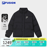 FILA 斐乐 FUSION斐乐潮牌羽绒服女2023冬情侣保暖外套男