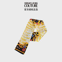 VERSACE 范思哲 Jeans Couture24春夏女士HEART COUTURE丝巾方巾 黄色