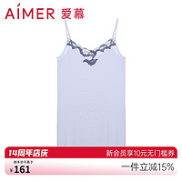 Aimer 爱慕 睡衣女夏季薄款V领性感细带吊带中长款家居服睡裙AM427731