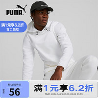 PUMA 彪马 鸭舌帽男帽女帽户外休闲运动健身跑步白色情侣帽子 024036-01 F