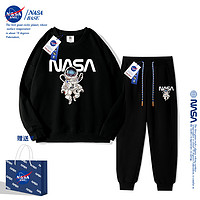 SPOB NASA 男童秋冬套装加绒运动服两件套