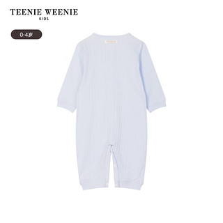 Teenie Weenie Kids小熊童装24春夏女宝宝纯棉舒适针织连体衣 粉色 80cm