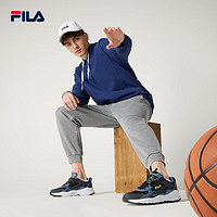 FILA 斐乐 运动鞋拼色休闲鞋老爹鞋男款火星鞋欧版 无限黑色