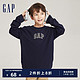 Gap 盖璞 男女童秋季LOGO纯棉运动长袖T恤舒适上衣821305