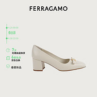 菲拉格慕（Ferragamo）女士白色高跟鞋 0769630_1D _ 75/38 