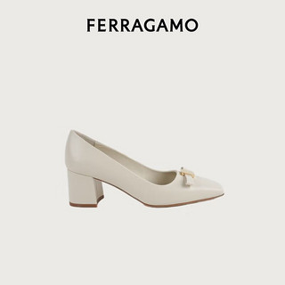 菲拉格慕（Ferragamo）女士白色高跟鞋 0769630_1D _ 75/38 