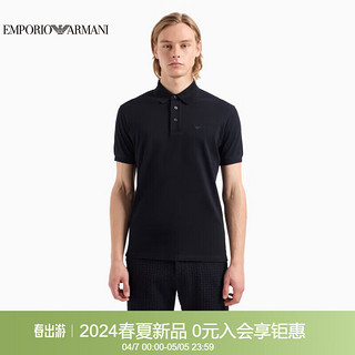 EMPORIO ARMANI 24春夏EA男装短袖翻领珠地POLO衫