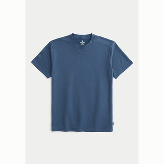 HOLLISTER【凉感T】24春夏美式短袖T恤男女装 KI324-4090 浅海军蓝 L (180/108A)