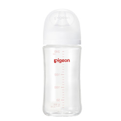 Pigeon 贝亲 奶瓶新生婴儿宽口径玻璃奶瓶 80-240ml 防胀气0到6个月+