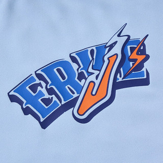 鸿星尔克（ERKE）童装男童夏季短袖24年短Tt恤透气运动上衣冰感速干女童小童 天青蓝 101cm