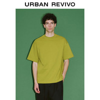 URBAN REVIVO 男士休闲圆领宽松T恤衫 UMF440060 黄绿 M