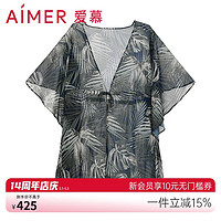 Aimer 爱慕 外穿棕榈格调轻薄印花沙滩女士外披AM608061