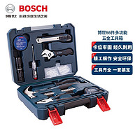 BOSCH 博世 工具箱家用多功能五金手动工具套装108件全套收纳家庭水电工维修 五金工具套装66件套