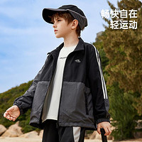 ASK junior 男童外套2024春装新品儿童撞色立领休闲登山服