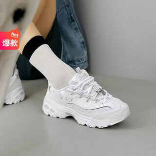 SKECHERS 斯凯奇 女鞋闪钻厚底增高老爹鞋休闲运动鞋缓震熊猫鞋夏季