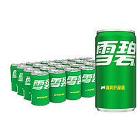 Sprite 雪碧 含汽饮料迷你柠檬味汽 水200ml*24罐整箱