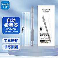 GuangBo 广博 防断自动铅笔芯活动铅芯替芯 不易折断 0.5mmHB学生考试绘图（240支笔芯）B14008D