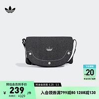 adidas 阿迪达斯 迷你牛仔运动单肩包女子新款阿迪达斯官方三叶草IT7366 黑色 NS