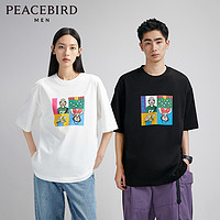 PEACEBIRD 太平鸟 ZOLA联名重磅印花潮流T恤