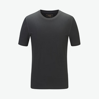 雅戈尔短袖T恤男丝柔棉面料布面平滑透出隐隐丝光感2024合款 黑色YSPC520358AYY 2XL