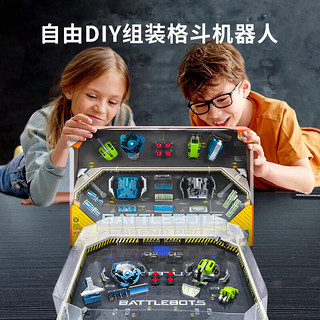 赫宝（HEXBUG）【六一】格斗机器人电动儿童双人对战铁甲雄心机器人玩具 男 （2只USB充电对战装）神鞭VS锯齿