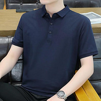JUDGER 庄吉 2024夏季新款男式Polo衫纯色翻领套头短袖T