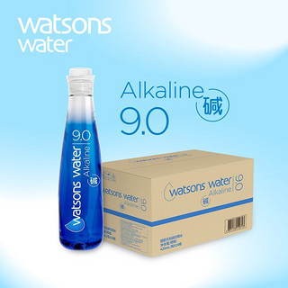 百亿补贴：watsons 屈臣氏 碱性水420ml*24瓶含矿物质饮用水整箱原装进口