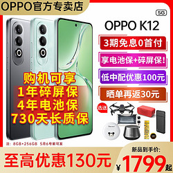 OPPO K12 5G 100W超级闪充超长续航十面耐摔新款拍照直屏AI手机