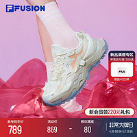 FILA 斐乐 FUSION斐乐女鞋老爹鞋2024夏季新款硬糖鞋跑步鞋休闲鞋厚底