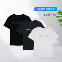 NAUTICA 诺帝卡 Underwear春夏男士短袖圆领家居上衣