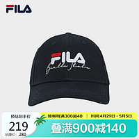 FILA 斐乐 官方情侣款棒球帽2024夏时尚休闲运动遮阳帽鸭舌帽