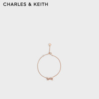 CHARLES&KEITH24夏甜美蝴蝶结精致手链CK5-12120403 Rose Gold玫瑰金色 R