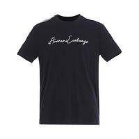 Armani Exchange 男士刺绣logo纯棉亲肤短袖T恤