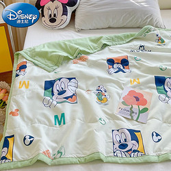 Disney 迪士尼 A类空调被儿童被子幼儿园午睡用学生宿舍盖被抗菌水洗夏被盖毯 快乐家族