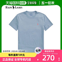 RALPH LAUREN 拉夫劳伦 韩国直邮[POLO] RALPOREN 棉 汗布 圆领 短袖T恤 浅蓝色