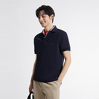 TOMMY HILFIGER 春夏男装纯棉简约绣标合身版短袖POLO衫01900