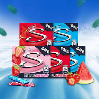 炫迈（Stride）无糖口香糖28片6盒装 草莓西瓜多口味组合50.4g 【6盒】炫动薄荷味5片装