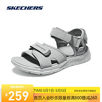 SKECHERS 斯凯奇 魔术贴运动凉鞋子男潮外穿缓震防臭鞋子229097